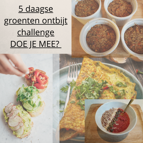 5 daagse groente ontbijt challenge DOE JE MEE